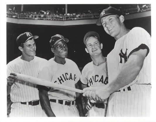 Mickey Mantle Minoso Foxx Skowron Magnet New York Yankees Baseball Picture