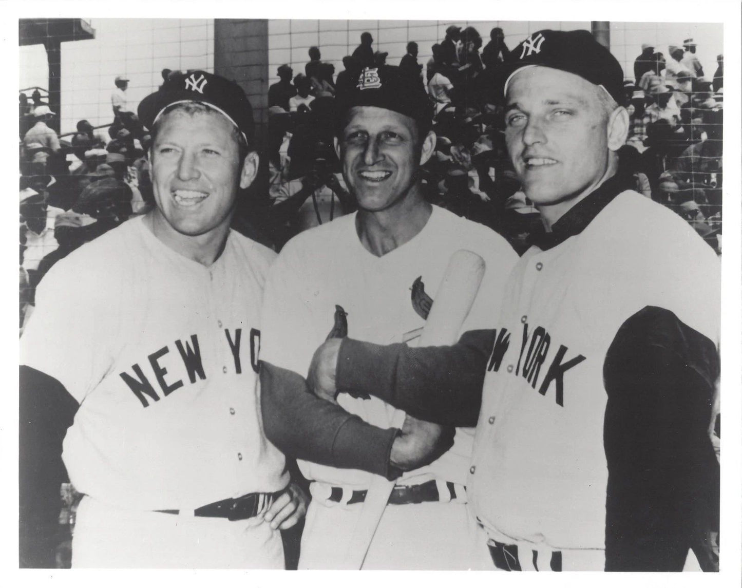 Mickey Mantle Stan Musial R Maris Magnet New York Yankees Baseball Picture