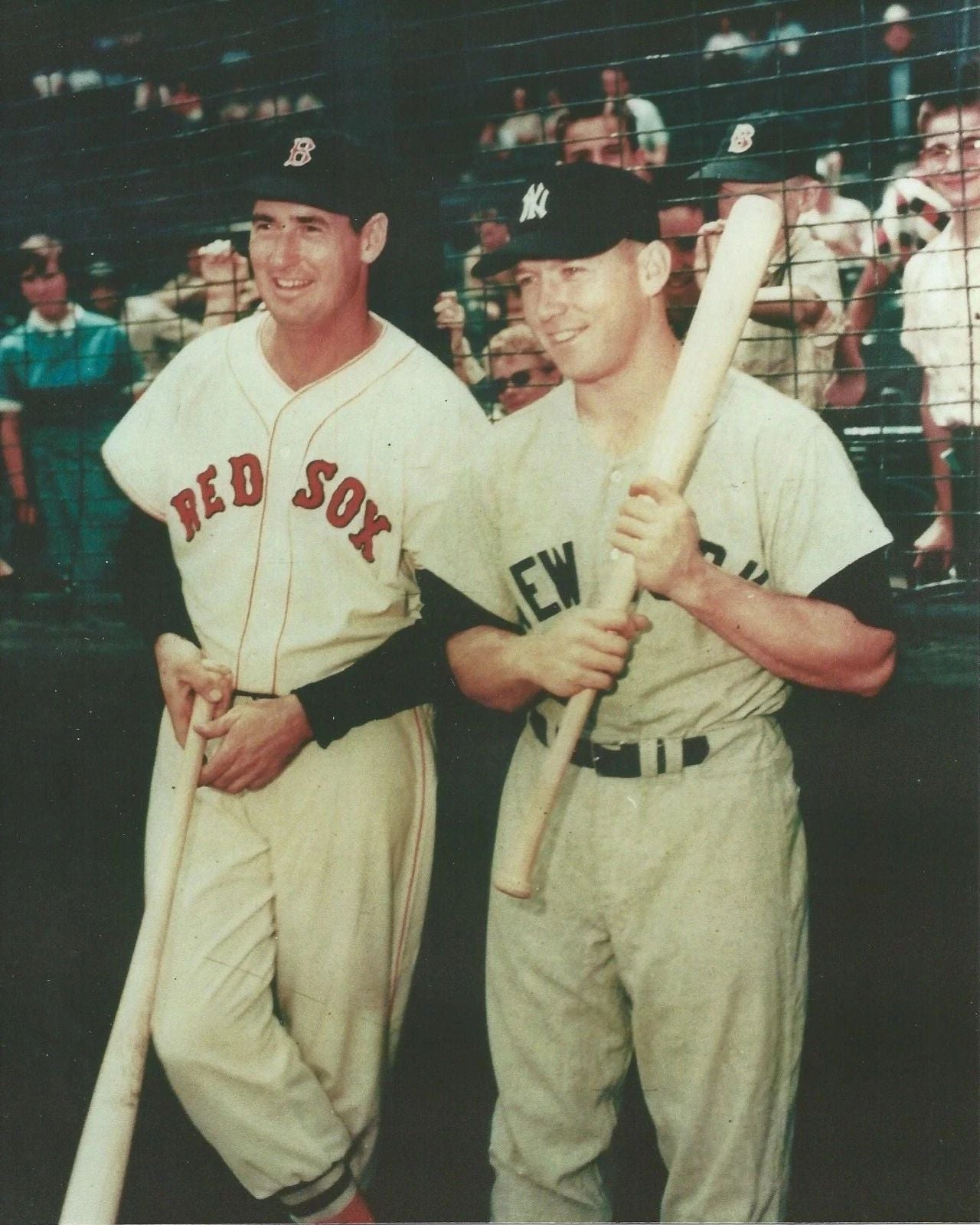 Mickey Mantle & Ted Williams Photo New York Yankees Baseball Picture