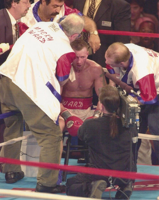 Micky Ward Photo Boxing Picture On Stool