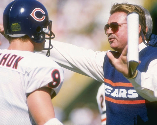 Mike Ditka & Jim Mcmahon Photo Chicago Bears Picture Nfl Football Sideline