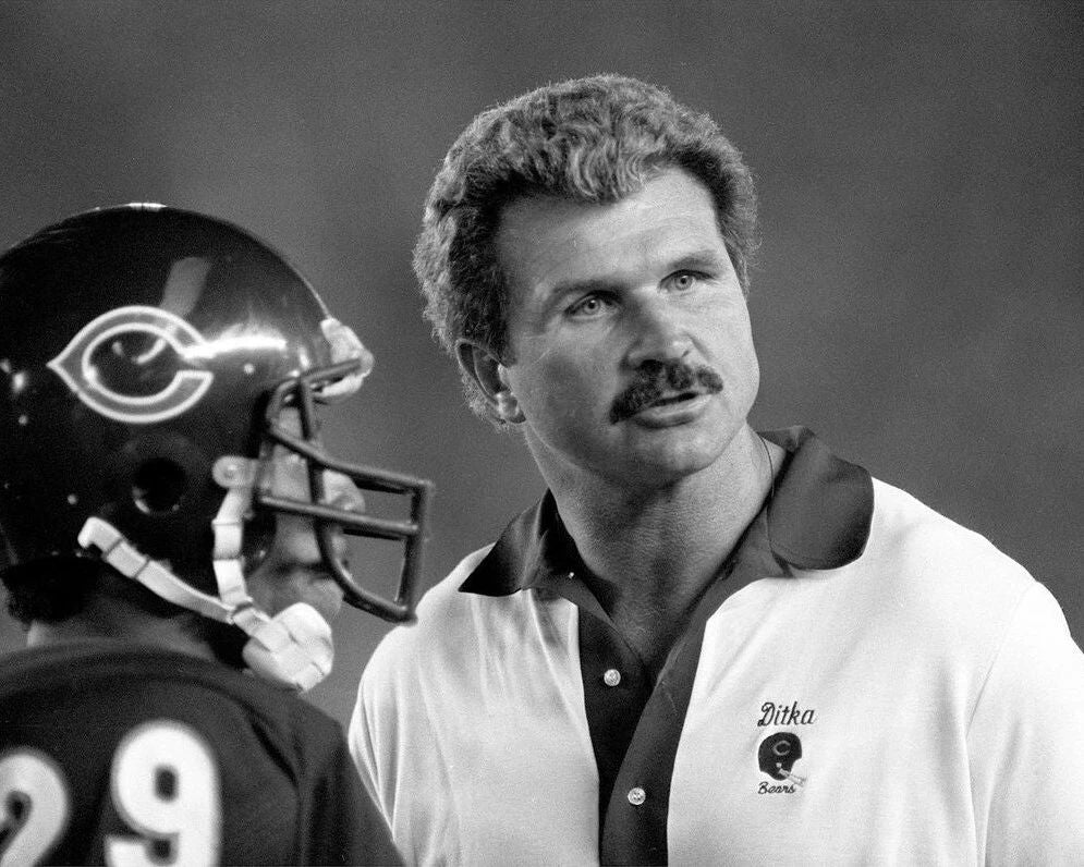 Mike Ditka Photo Chicago Bears Nfl Football Coach Bw 300 Piece Jigsaw Puzzle