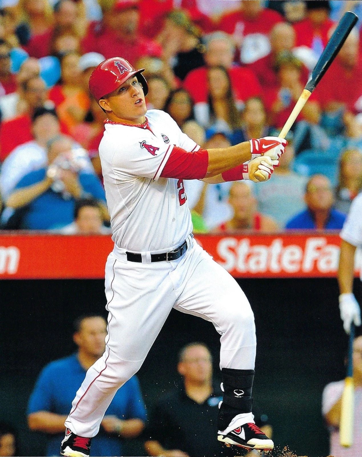 Mike Trout Photo Los Angeles Angels La Baseball Mlb Picture