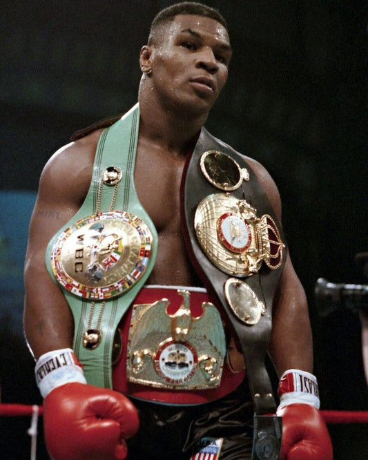 Mike Tyson Keychain Boxing Picture With Belts