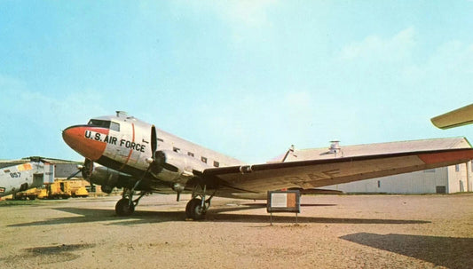 Military Douglas Us Airforce C 47 Skytrain Retro Picture Photo