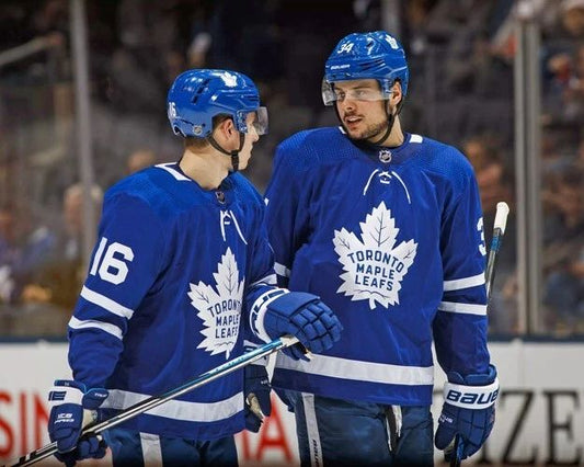 Mitch Marner And Auston Matthews Glossy Magnet Toronto Maple Leafs Print