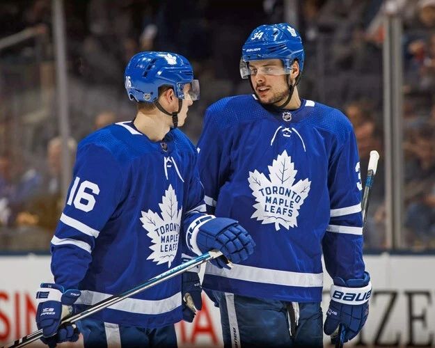 Mitch Marner And Auston Matthews Glossy Keychain Toronto Maple Leafs Print