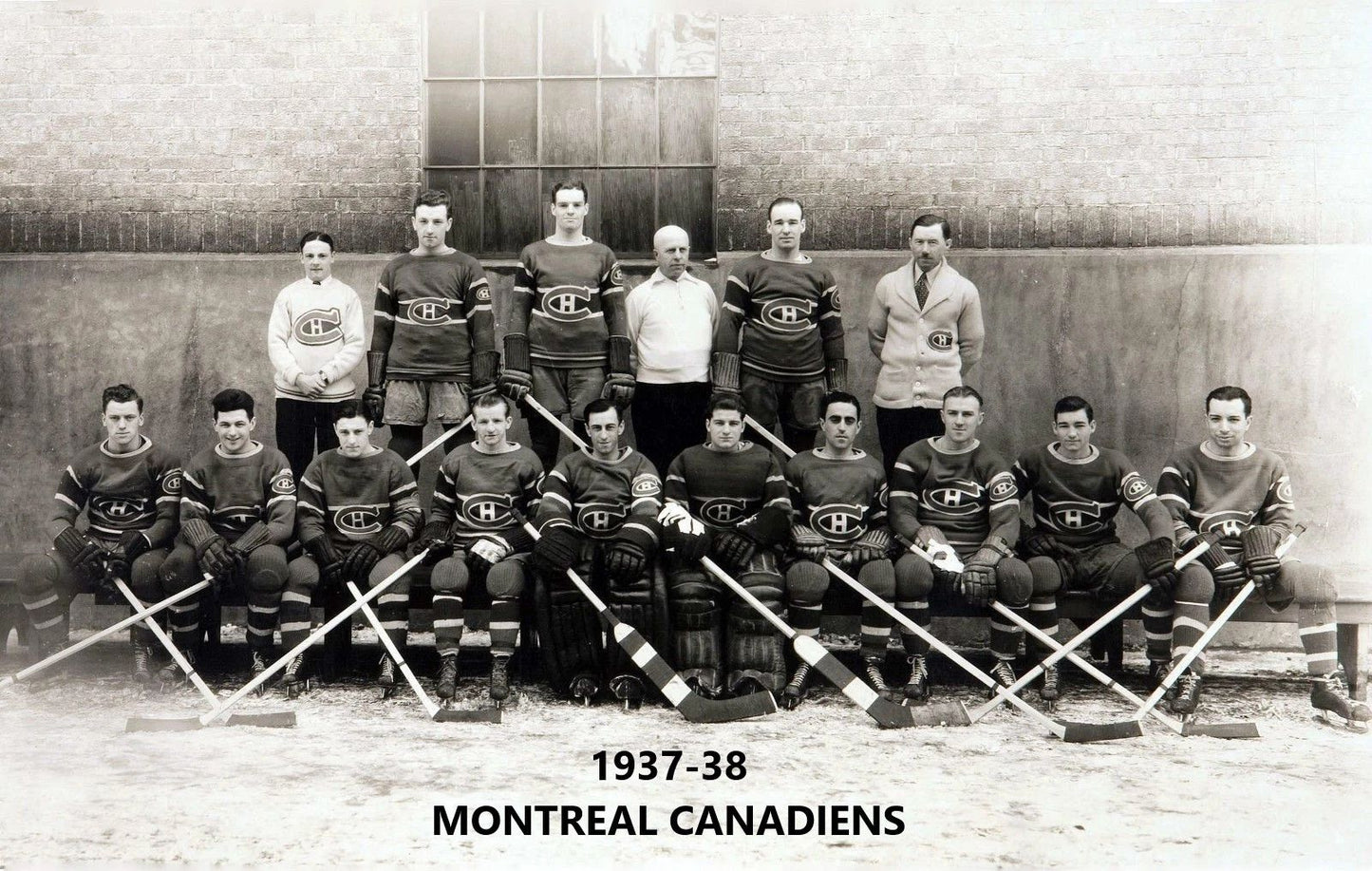 Montreal Canadiens 1937 38 Team Photo Hockey Nhl Picture