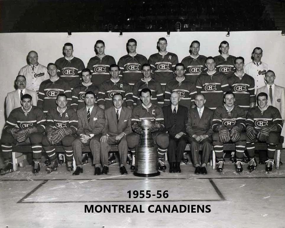 Montreal Canadiens 1955 56 Team Photo Hockey Picture Nhl