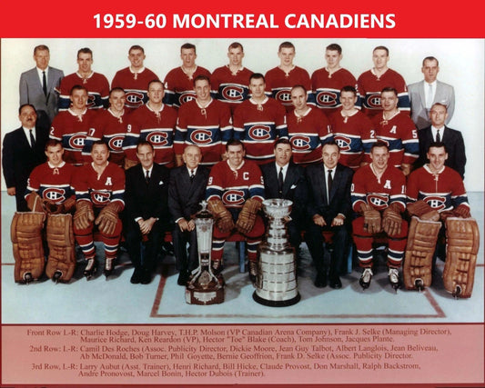 Montreal Canadiens 1959 60 Team Keychain Hockey Nhl Picture Stanley Cup Champs