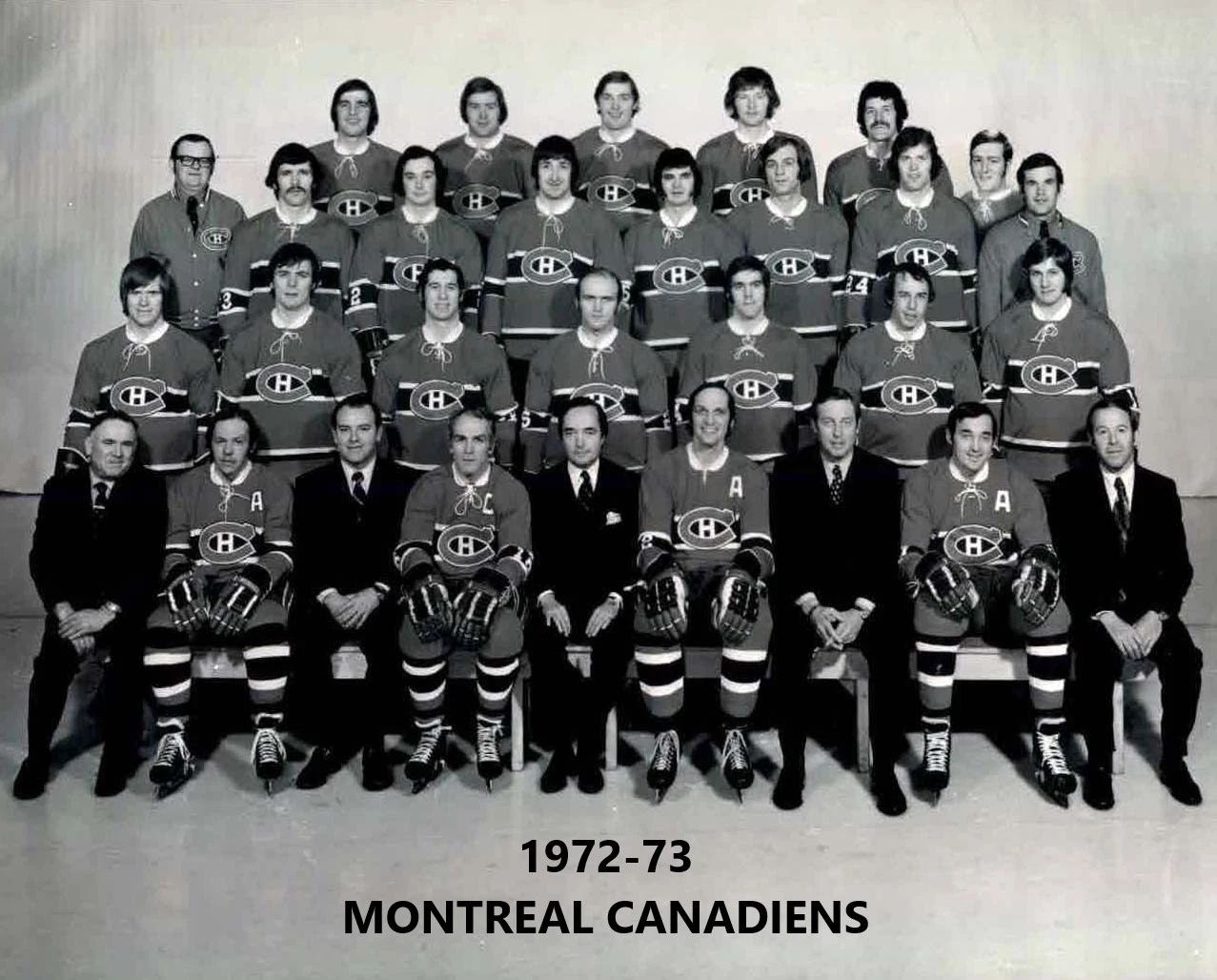 Montreal Canadiens 1972 73 Team Photo Hockey Nhl Picture