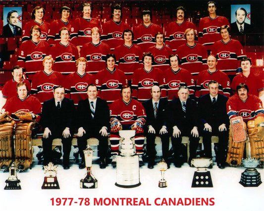 Montreal Canadiens 1977 78 Team Photo Hockey Nhl Picture Stanley Cup Champs