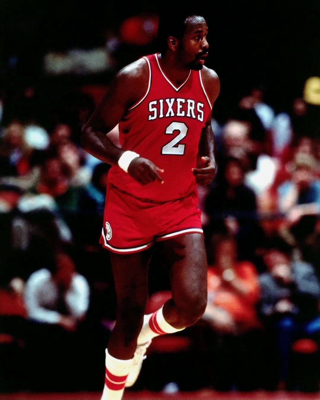 Moses Malone Photo Philadelphia 76Ers Sixers Basketball Nba