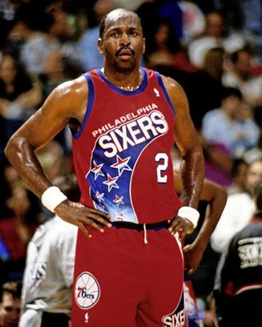 Moses Malone Photo Philadelphia 76Ers Sixers Basketball Picture Nba