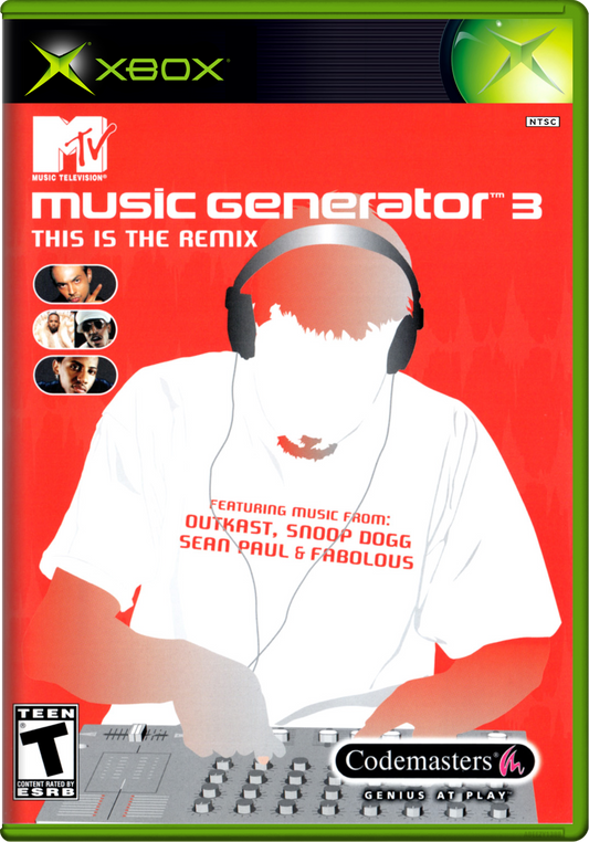 Mtv Music Generator 3 This Is The Remix Xbox Print Poster