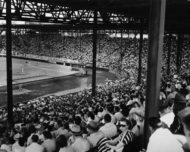Muehlebach Field Municipal Stadium Glossy Keychain Kansas City Blues Print