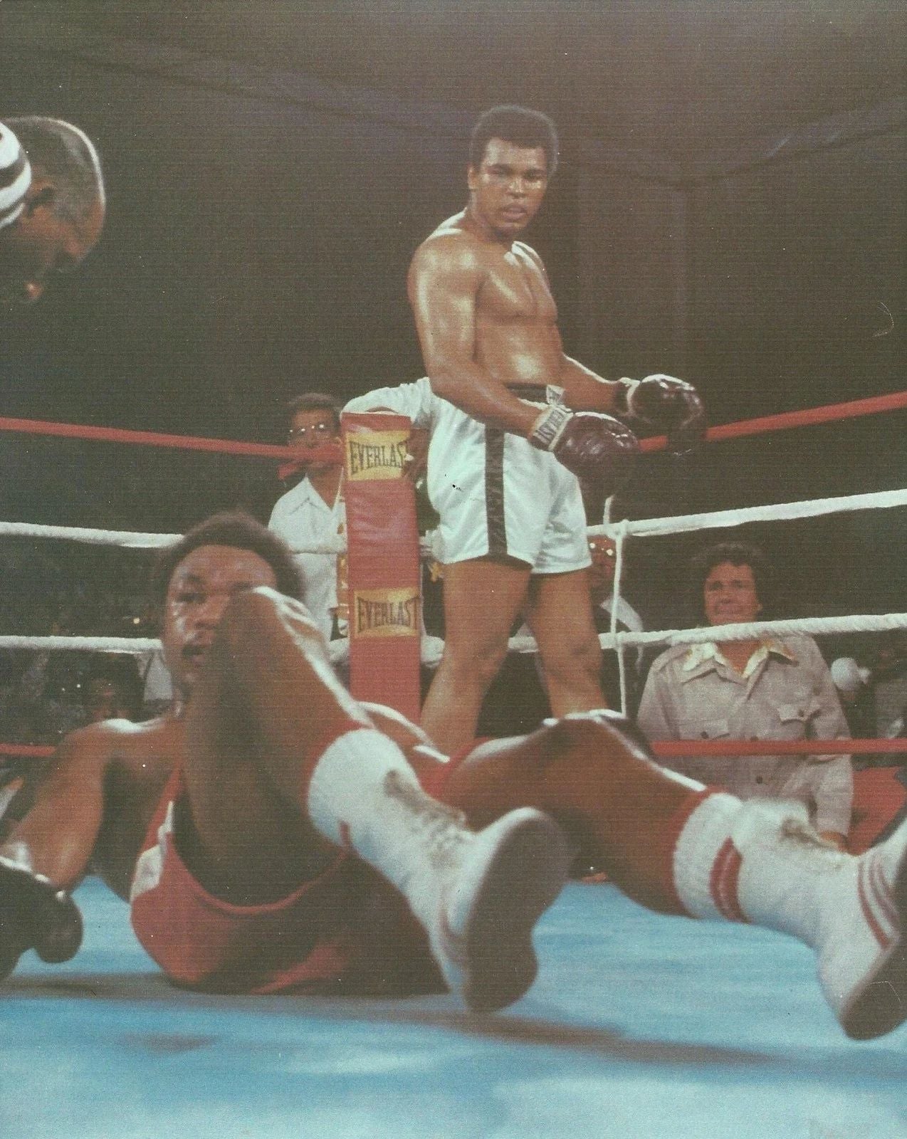 Muhammad Ali Downs George Foreman Photo Boxing Picture Color