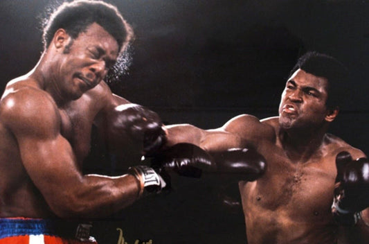 Muhammad Ali Ko Punch George Forman Iconic Boxing Picture Photo Print 11 X 17