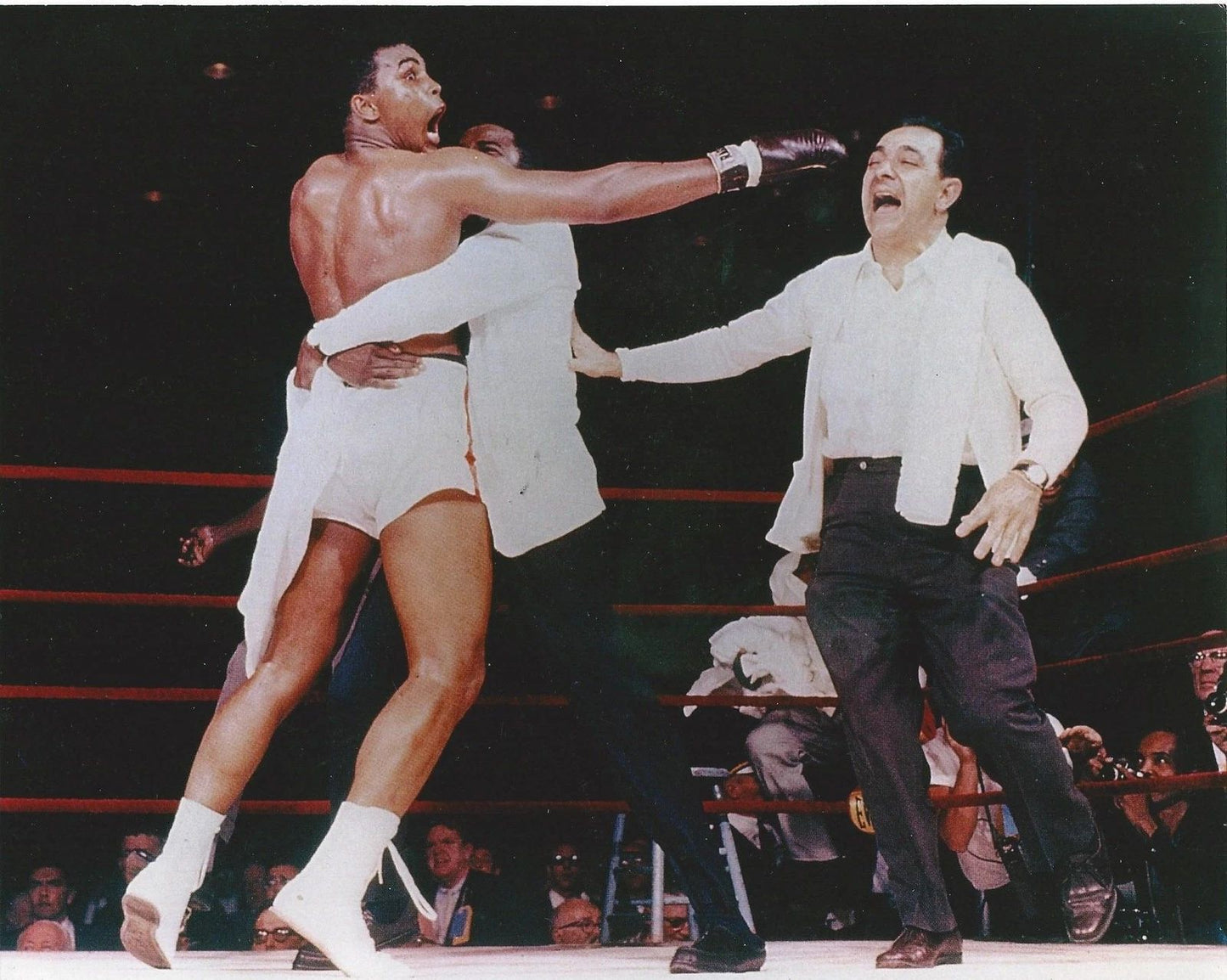 Muhammad Ali Sonny Liston Photo Boxing Post Fight Celebration