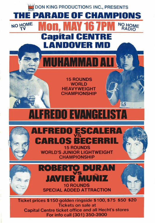 Muhammad Ali Vs Alfredo Evangelista Magnet Boxing Picture