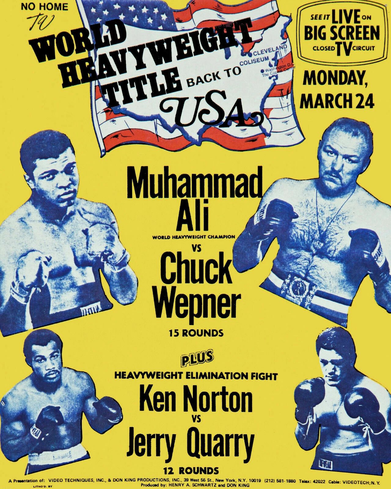 Muhammad Ali Vs Chuck Wepner Photo Boxing Title Fight 300 Piece Jigsaw Puzzle