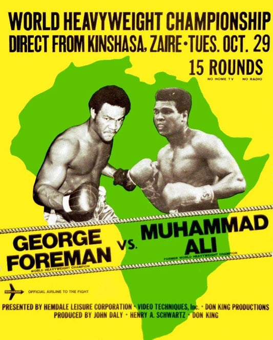 Muhammad Ali Vs George Foreman Keychain Boxing Picture Zaire