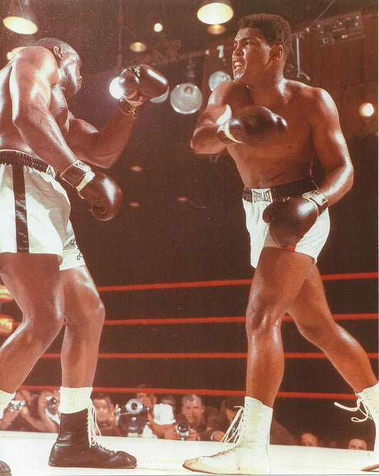 Muhammad Ali Vs Sonny Liston Photo Boxing Picture Color