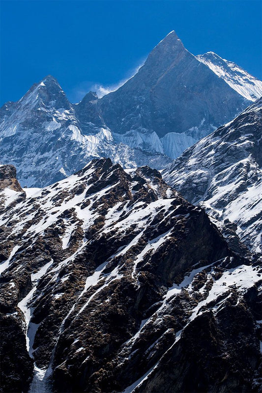 Machapuchare Mountain Nepal Print Painting Wall Art Home Decor Poster