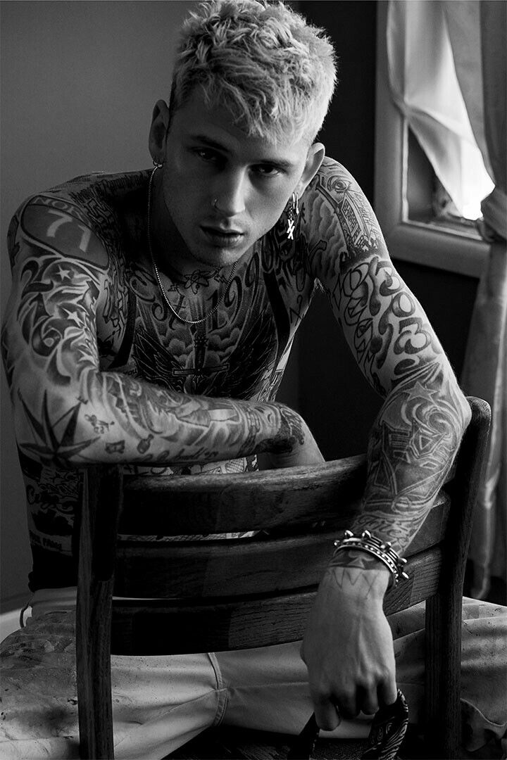 Machine Gun Kelly Mgk Bad Boy Hip Hop Rapper Print Keychain