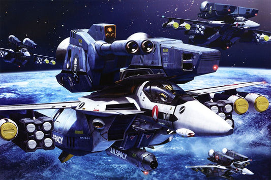 Macross Robotech Skull Squad Animation Space Wall Art Home Decor Poster