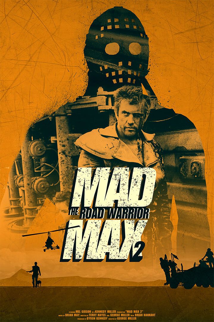 Mad Max 2 The Road Warrior Mel Gibson Movie Room Decor Print Poster