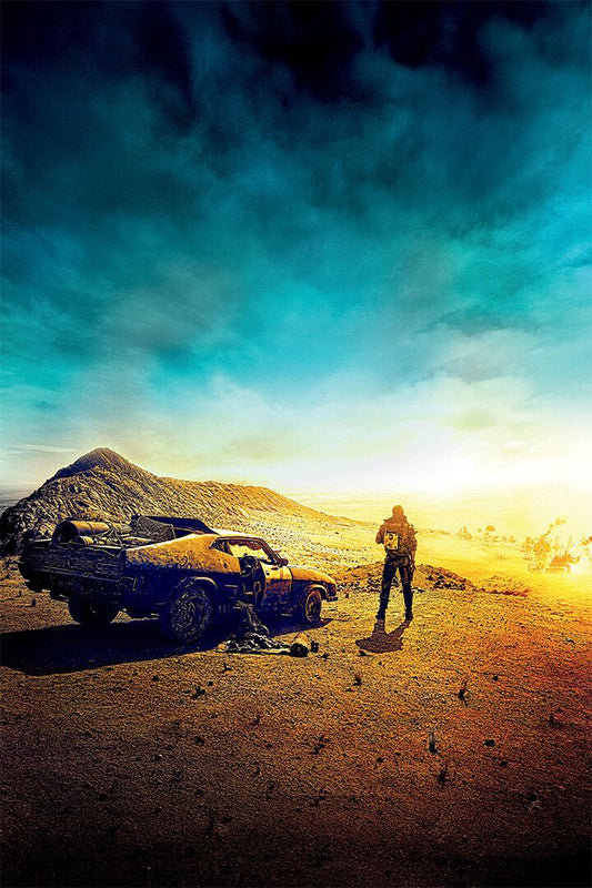 Mad Max And Furiosa Guns Fury Road Decor Wall Art Print Poster