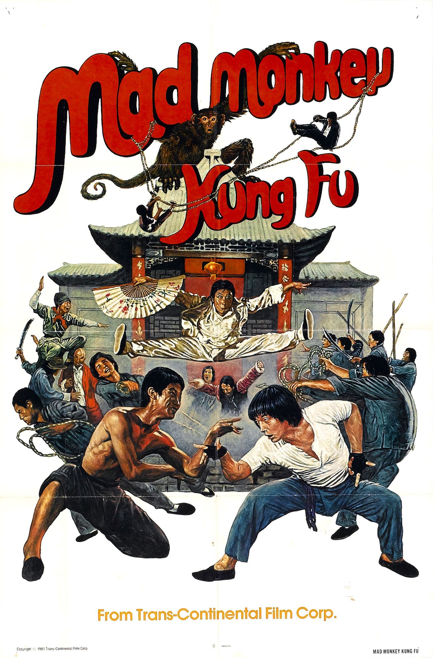 Mad Monkey Kung Fu 01 Movie Magnet