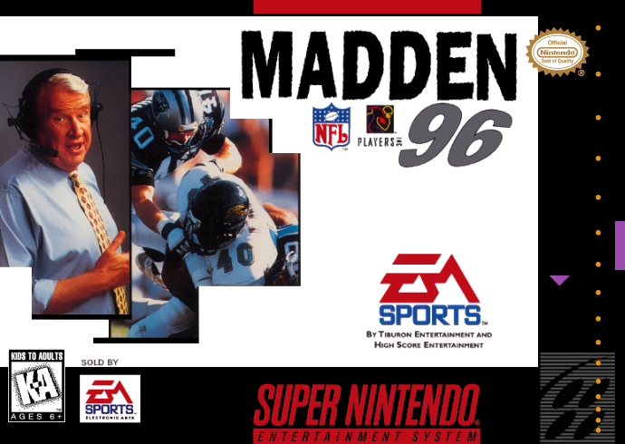 Madden 96 (Usa) Snes Print Poster