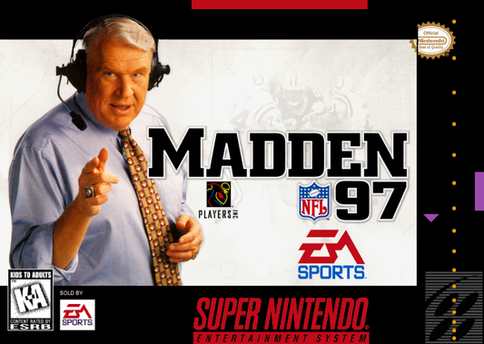 Madden 97 (Usa) Snes Print Poster