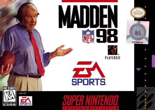 Madden 98 (Usa) Snes Print Poster