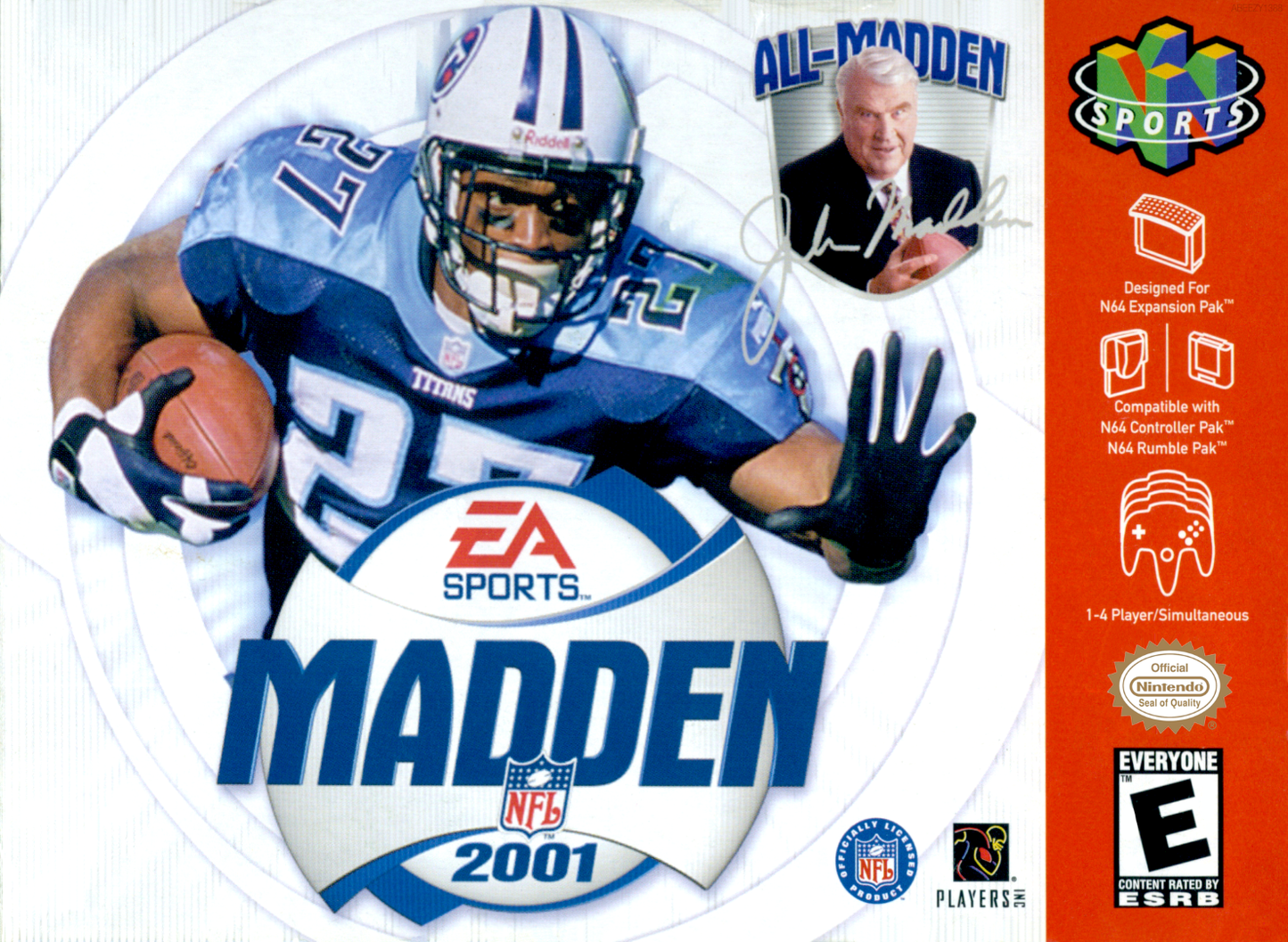 Madden Nfl 2001 N64 Print Poster