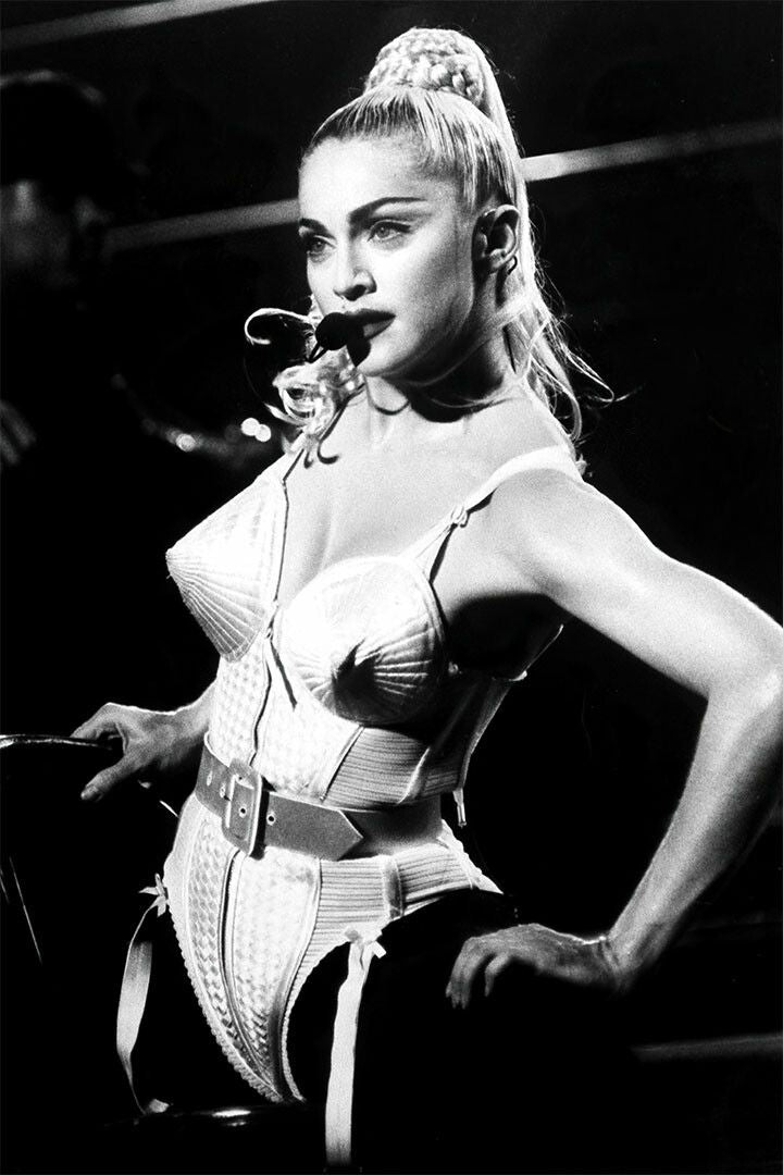 Madonna Performing During Blond Ambition Tour 3 Wall Art Home Poster