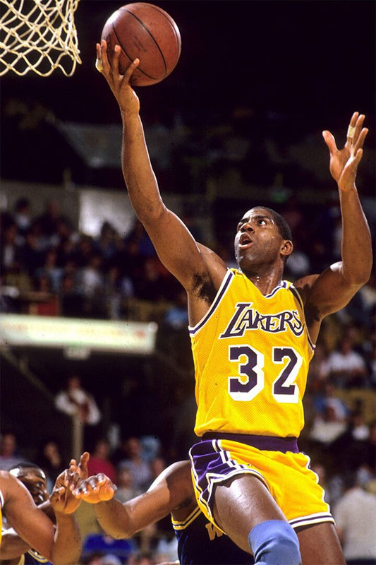 Magic Johnson American Basketball Match Wall Art Home Decor Poster