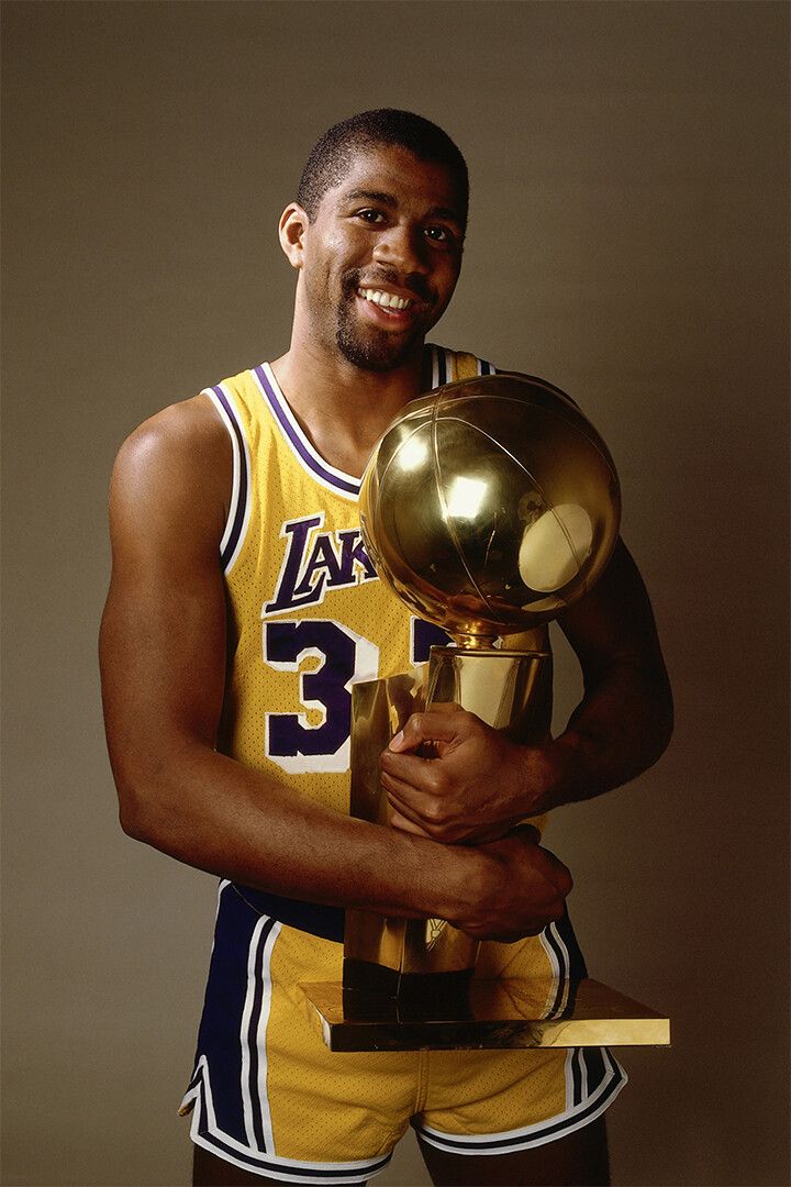 Magic Johnson American Basketball Player Magnet