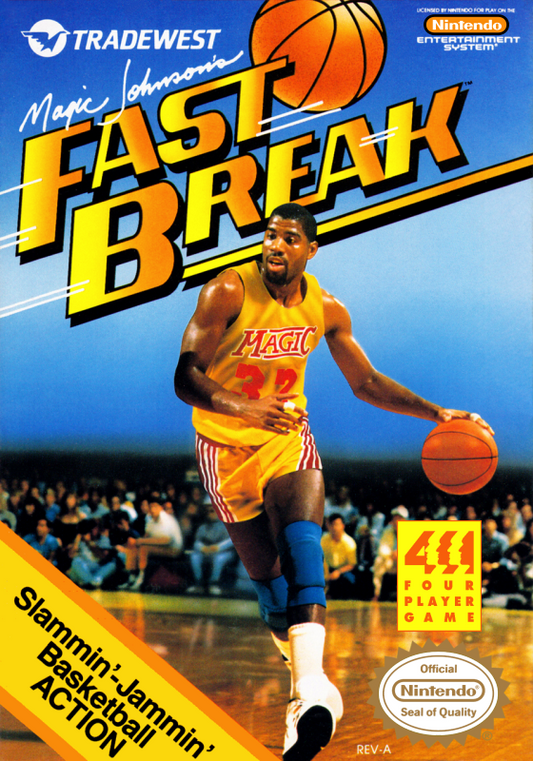 Magic Johnson S Fast Break (Usa) Nes Print Poster