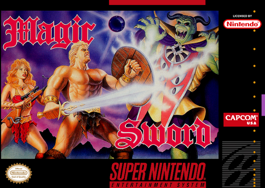 Magic Sword (Usa) Snes Print Poster