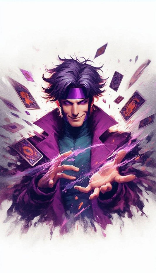 Magician With Cards Artwork Print Poster