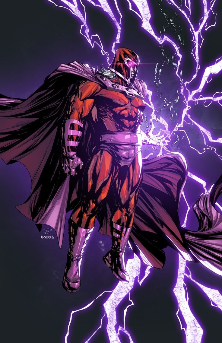 Magneto Action Portrait Print Poster
