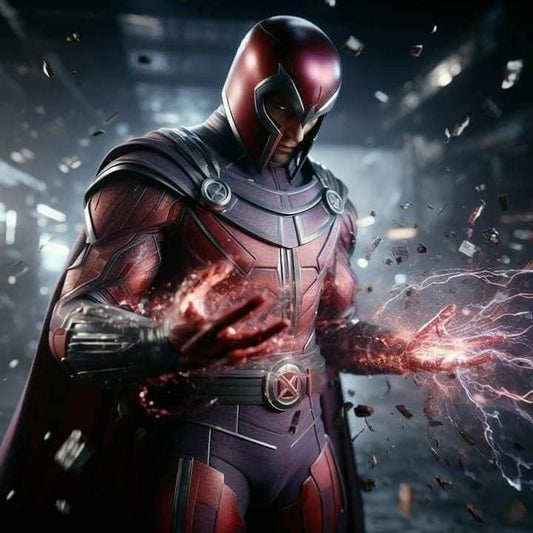 Magneto Action Scene Print Poster