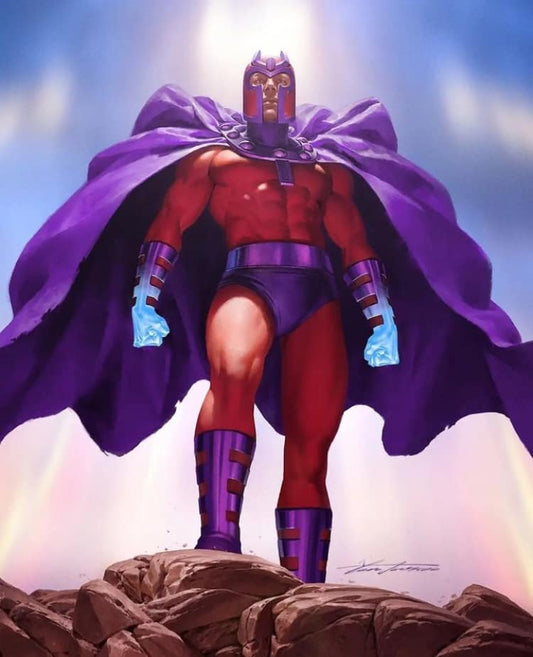 Magneto Superhero Portrait Print Poster