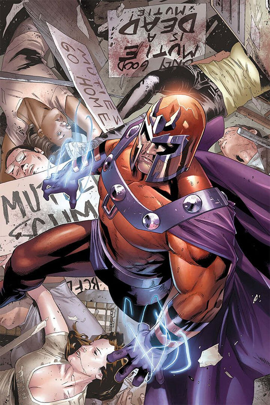 Magneto Vs Nightcrawler Vintage Comic Books Art Print Decor Poster
