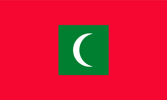 Maldives Flag Print Poster