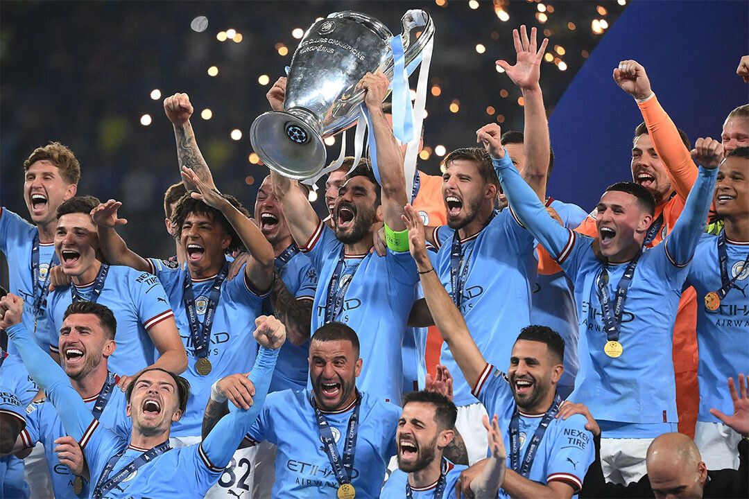 Manchester Champions League Winners Celebration Keychain