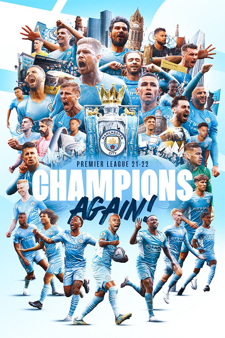 Manchester League Champions 202122 Wall Home Decor Jigsaw Puzzle